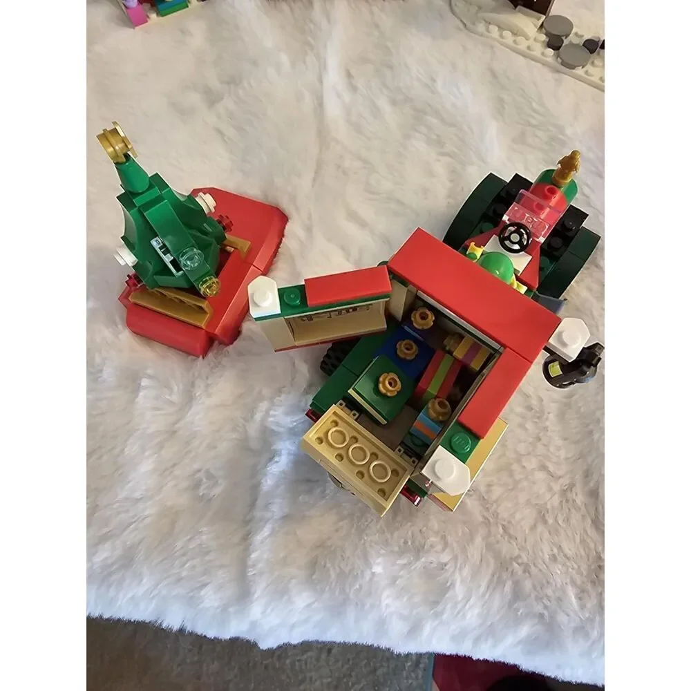Lego Santa’s Delivery Truck Building Toy Construction Set For Christmas Decor